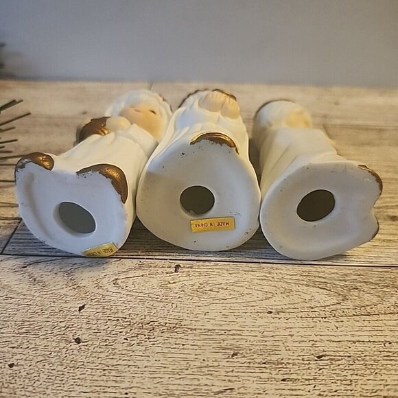 10 Pc Holiday Expressions Porcelain Bisque Nativity Set Christmas Holiday Holy - Picture 10 of 13